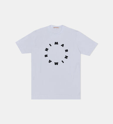 Cotton Round Logo-print T-shirt