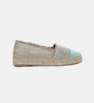 Metallic Frayed Jute Espadrilles