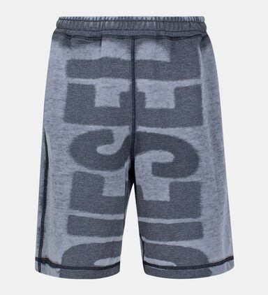 Cotton Burn-out Logo Sweat Shorts