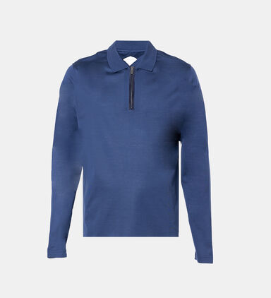 Half-zip Collar Long Sleeve Polo