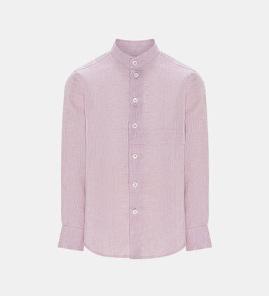 Pleat Linen Shirt