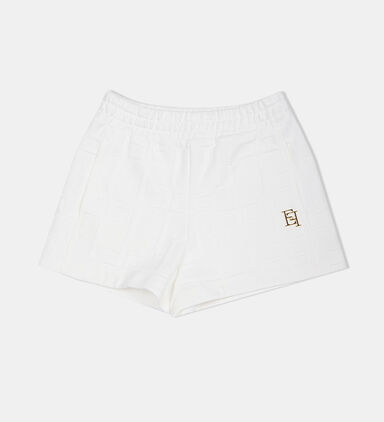 Girl Logo Plaque Jersey Shorts