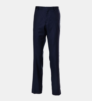 Micro-check Wool Suit Trousers