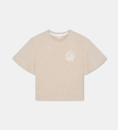 Organic Cotton Jersey Logo-embroidery T-shirt