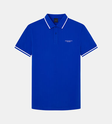 Embroidered Logo Tipped Polo Shirt