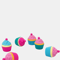 Cupcake 6-piece Erasers Set