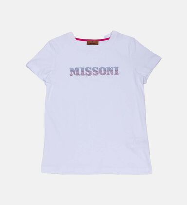 Cotton Rhinestones Logo T-shirt