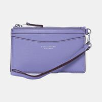 Slim 84 Top Zip Leather Wristlet