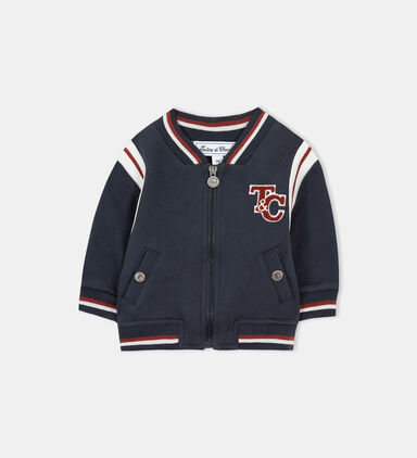 Cotton Logo-badge Jersey Jacket