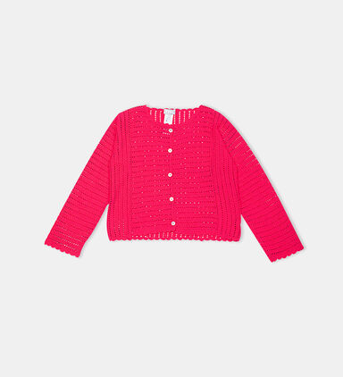 Junior Girl Crochet Cardigan