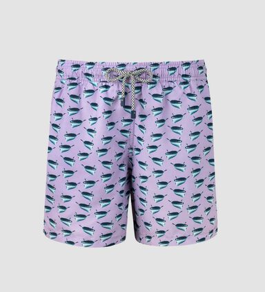 Boats Printed Swim Shorts