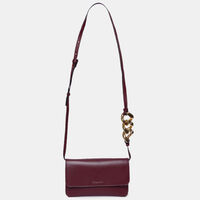 Leather Chain Detailed Crossbody Bag