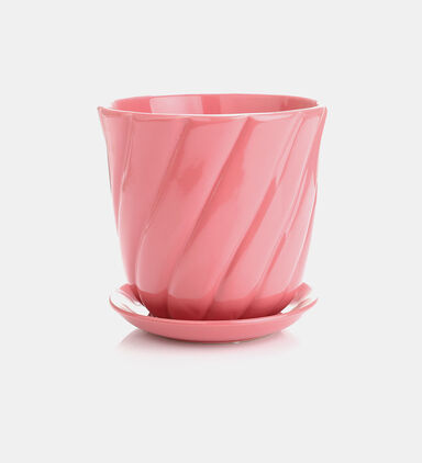 Swirl Ceramic Saucer Plant Pot