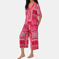 Printed Shirt Pants Pajama Set