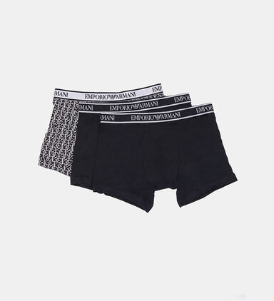 Cotton Logo-waistband Three-pack Boxer Briefs