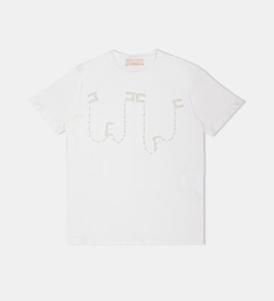 Embroidered Logo Cotton T-shirt