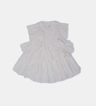 Junior Girl Colored Thread Dress