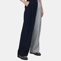 Zelda Two-tone Straight-fit Pants