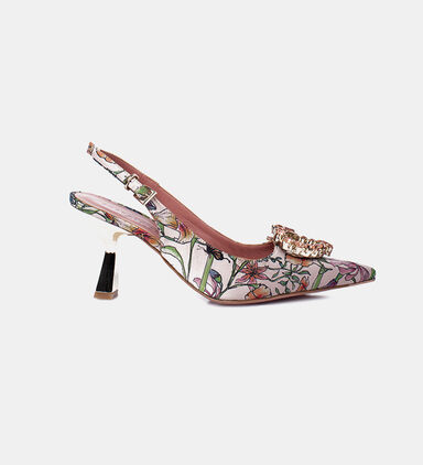 Gary Floral Slingbacks Heels