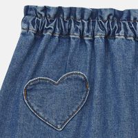 Douchka Denim Heart Pockets Skirt