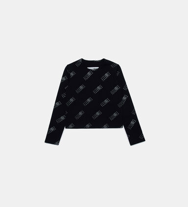 All-over Logo-print Long Sleeve T-shirt