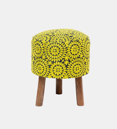 Ethnic Embroidered Cotton Stool