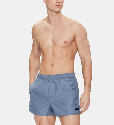 Logo Tape Medium Drawstring Swim Shorts