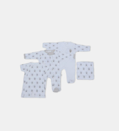 Animal-print Dungarees Gift Set