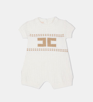 Baby Jacquard Logo Romper