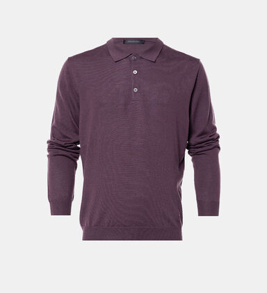 Extra Fine Merino Wool Button-up Polo Shirt