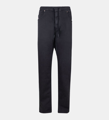 Cotton Drawstring Tapered Trousers