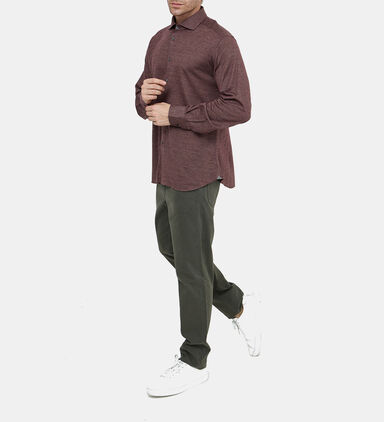 Virgin Wool Button-down Shirt