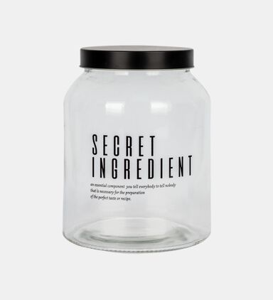 Glass Secret Ingredients Storage Jar 3000 Ml