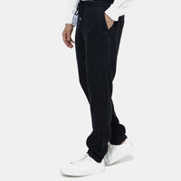 Men Drawstring Elastic Waistband Linen Pants