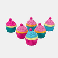 Cupcake 6-piece Erasers Set