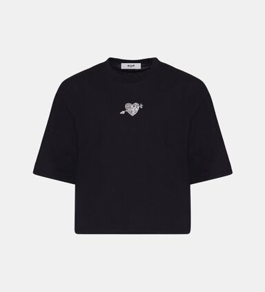 Heart Appliqué T-shirt