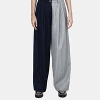 Zelda Two-tone Straight-fit Pants