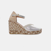 Wedge-heeled Jute Sandals