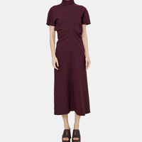 Cady Stretch Bias Cut Midi Dress