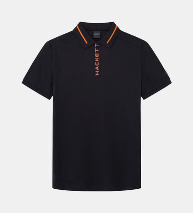 Logo Printed Placket Polo Shirt