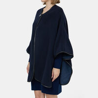 Suede Single Button Cape