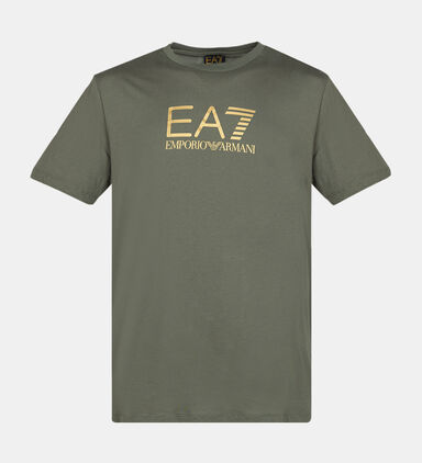 Cotton Gold Logo-print T-shirt