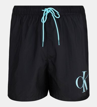 Drawstring Logo Swim Trunks