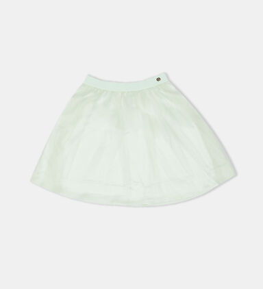 Tulle Pleated Mini Skirt