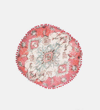 All-over Embroidered Pouf