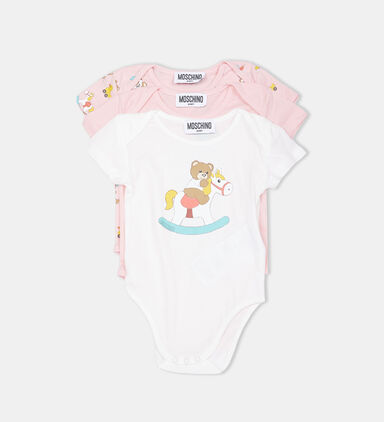 Teddy Bear-print Babygrow Set