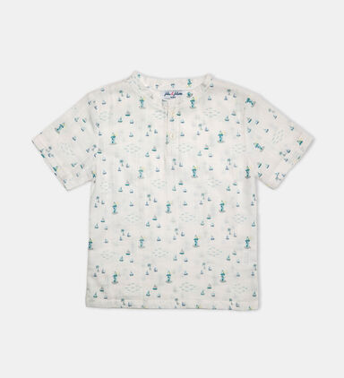 All-over Boat Print T-shirt