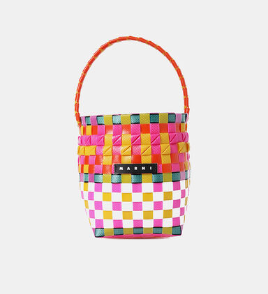 Girl Multicolored Woven Bag