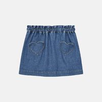 Douchka Denim Heart Pockets Skirt