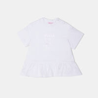 Cotton Logo-print Flared T-shirt